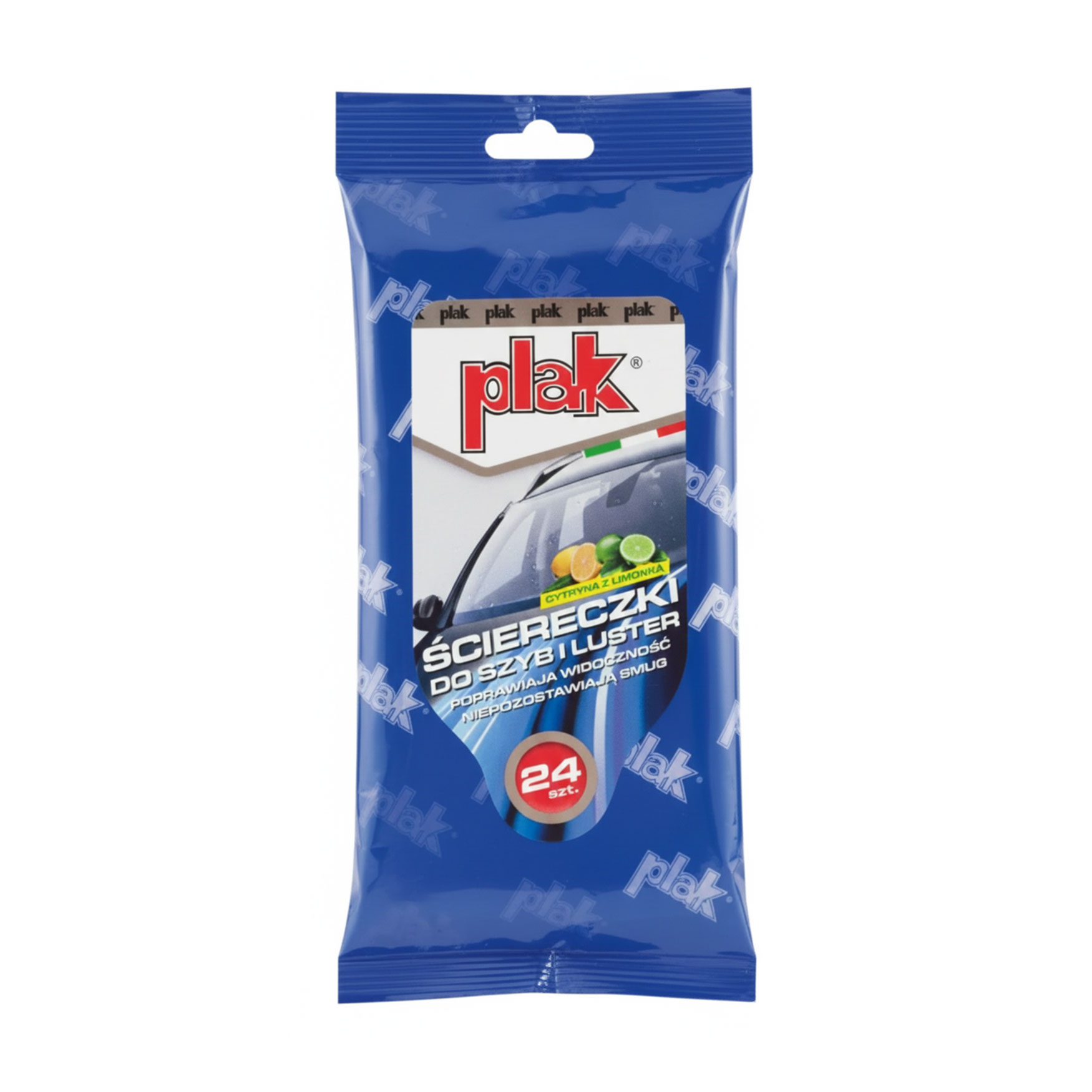 Серветки для скла Plak Лимон та лайм, 24 шт